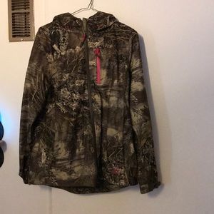 Real tree camouflage coat